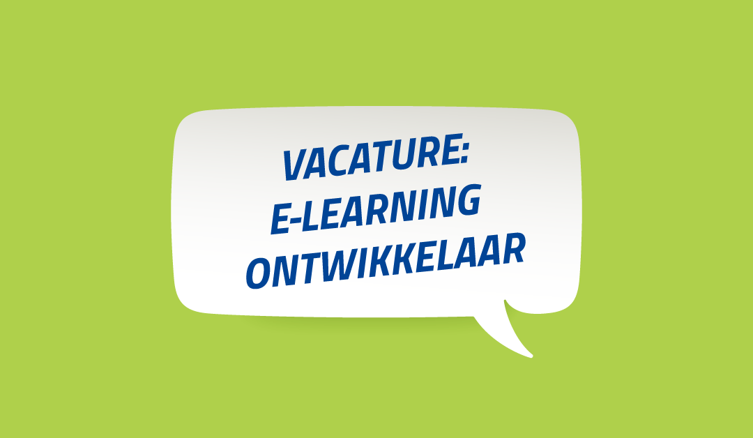Vacature E-Learning Ontwikkelaar